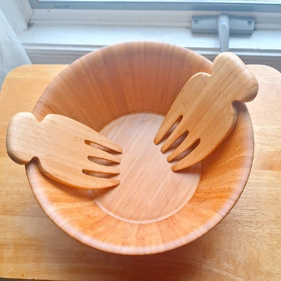 Totally Bamboo Other - 🎍Bamboo Salad Bowl Set by Totally Bamboo